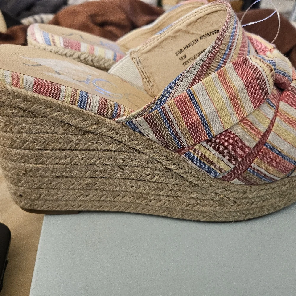 Sugar Women Pink Striped‎ Wedges